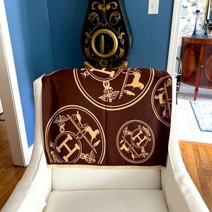 Hermes Cashmere Scarf/Throw